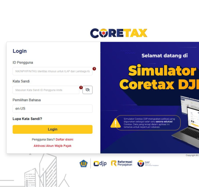Simulator Coretax